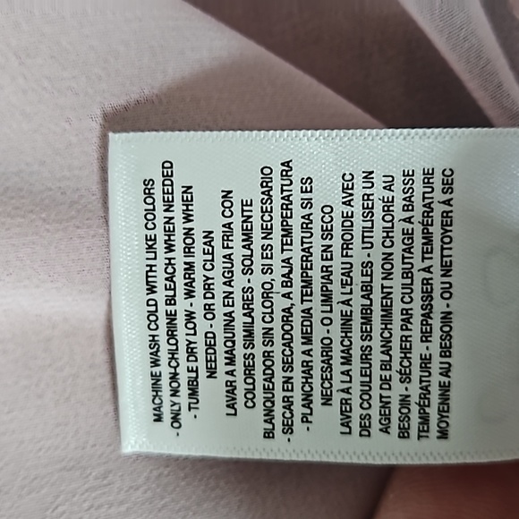 Jessica Simpson Blaire Cole shoulder purple/rust watercolor blouse-L - Picture 9 of 11